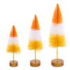 Photograph of 8"-10"-12" Orange Bottle Brush Tree Set3