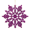Photograph of 8" Purple Glitter Snowflake 12/Pvc Box