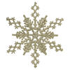 Photograph of 6.25" Champagne Glit Snowflake 12/Pvc Bx