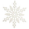 Photograph of 6.25" White Glitter Snowflake 12/Pvc Box