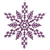 Photograph of 8" Purple Glitter Snowflake 12/Pvc Box