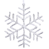 Photograph of 9" Clear Acrylic Snowflake