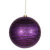 Photograph of 4.75" Purple Matte-Glitter Ball 3/Box