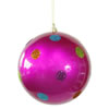 Photograph of 5.5" Cerise Candy Polka Dot Ball