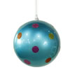 Photograph of 5.5" Turquoise Candy Polka Dot Ball