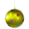 Photograph of 5.5" Lime Candy Polka Dot Ball