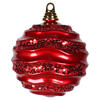 Photograph of 6'' Red Candy Glitter Wave Ball