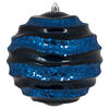 Photograph of 6" Midnt Blue Candy Glitter Wave Ball