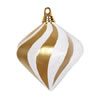 Photograph of 6" Gold-White Candy Glit Swirl Diamond