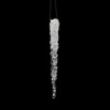 Photograph of 8'' Clear Glitter Icicle 6/Bag