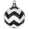 Photograph of 4.75" Black-Wht Matt-Glit Chev Ball 3/Bx