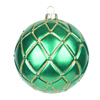 Photograph of 4" Emerald Candy Glitter Net Ball 6/Box