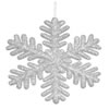 Photograph of 13.75" Silver Glitter Snowflake