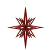 Photograph of 12" Red 3D Glitter Star