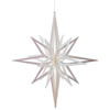 Photograph of 24" White 3D Glitter Star