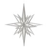 Photograph of 32" Silver 3D Glitter Star