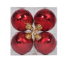 Photograph of 4" Red Shiny-Matte Mirror Ball 4/Box