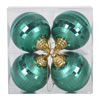 Photograph of 4" Emerald Shiny-Matte Mirror Ball 4/Bx