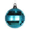 Photograph of 5.5" Turquoise Shiny-Matte Mirror Ball