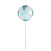 Photograph of 17" Teal-White Candy Lollipop