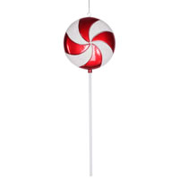 24in Red and White Lollipop