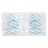 Photograph of 4" Turquoise-White Candy Glitter 6/Box