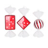 Photograph of 8" Red-White Candy Glitter 3/Box