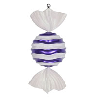 18.5in Striped Wave Candy Ornament