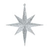 Photograph of 8" Silver Glitter Bethlehem Star 4/Box