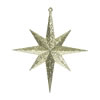 Photograph of 8" Gold Glitter Bethlehem Star 4/Box