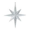 Photograph of 12" Silver Glitter Bethlehem Star 2/Bag