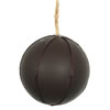 Photograph of 4" Brown Faux Leather Ball 3/Box
