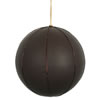 Photograph of 8" Brown Faux Leather Ball 1/Bag