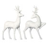 Photograph of 13" White Deer w/ Glitter 2/Set