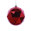 Photograph of 4.75" Red Shiny Geometric Ball 4/bag