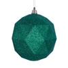 Photograph of 6" Green Glitter Geometric Ball 4/bag