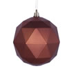 Photograph of 8" Copper Matte Geometric Ball