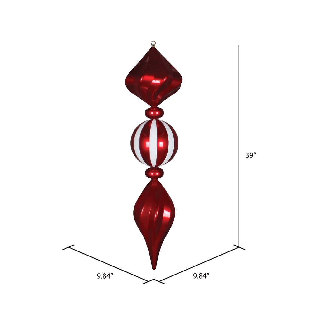 M180102 - Candy Ornament Finial Ornament | Vickerman