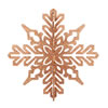 Photograph of 14" Rose Gold 3D Glitter Snowflake