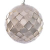 Photograph of 4.75" Champagne Net Beaded Ball 3/Bag