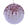 Photograph of 4.75" White Beaded Candy Ornament 2/Box