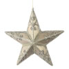 Photograph of 9" Champagne Antique Swirl Star Ornament
