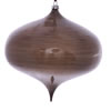 Photograph of 6" Pewter Wood Grain Onion Orn 2/Bag