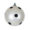 Photograph of 4" White Candy Ball Black Dots 6/Bag