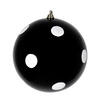 Photograph of 6" Black Candy Ball White Dots 4/Bag