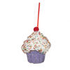 Photograph of 4.5" Purple Cupcake Ornament 2/bag