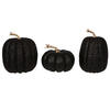 Photograph of 8" Black Pumpkins Assorted Set of 3