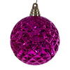 Photograph of 4.75" Fuchsia Diamond Mercury Orn 4/Bag