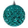 Photograph of 6" Teal Diamond Mercury Orn 2/Bag