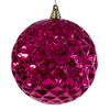 Photograph of 8" Fuchsia Diamond Mercury Ornament